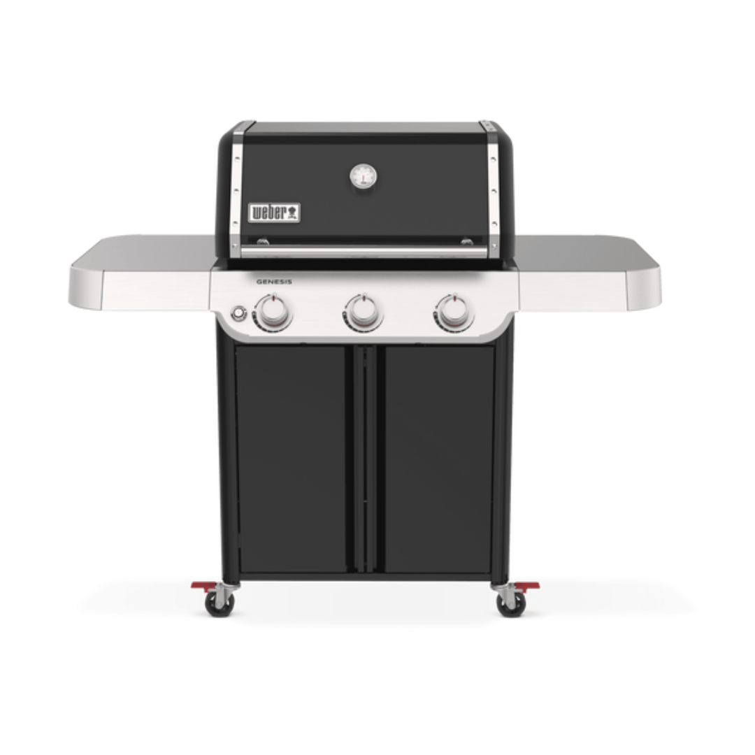 Weber Genesis® E-315 Siyah Gazlı Barbekü – 3 Brülör, Geniş Pişirme Alanı