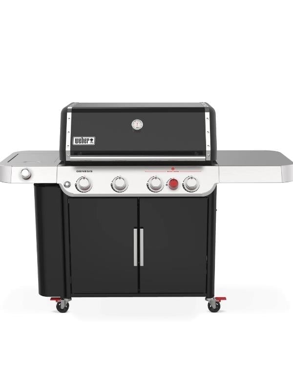 Weber Genesis® E-435 Siyah Gazlı Barbekü – 4 Brülör + Ekstra Large Sear Zone + Side Burner