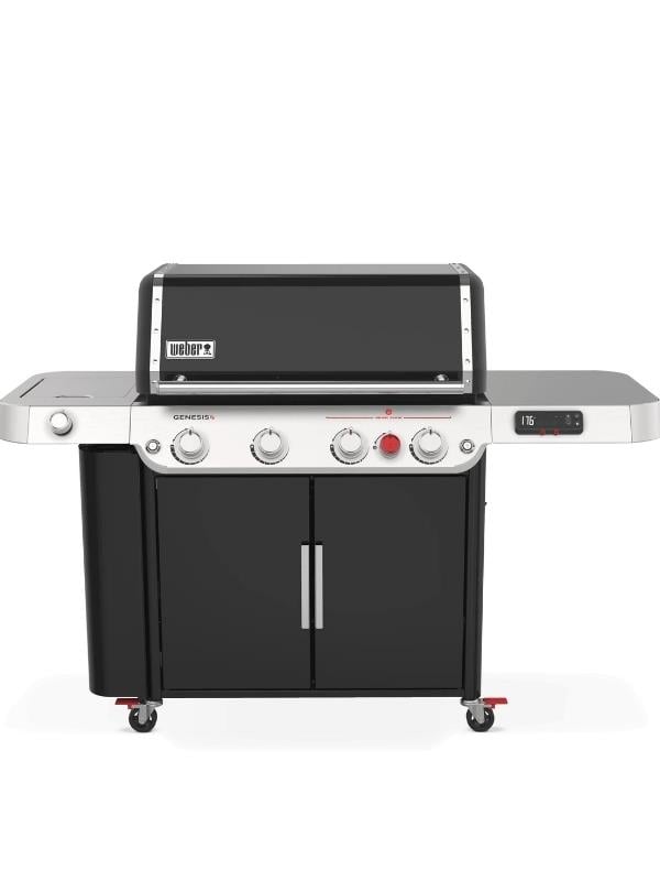 Weber Genesis Smart EPX-435 Siyah Gazlı Barbekü – 4 Brülör + Sear Zone + Side Burner + Weber Connect