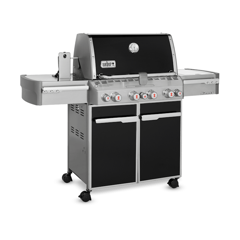 Weber Summit® E-470 Paslanmaz Çelik Gazlı Barbekü – 4 Brülör + Sear / Tütsü / Rotisserie