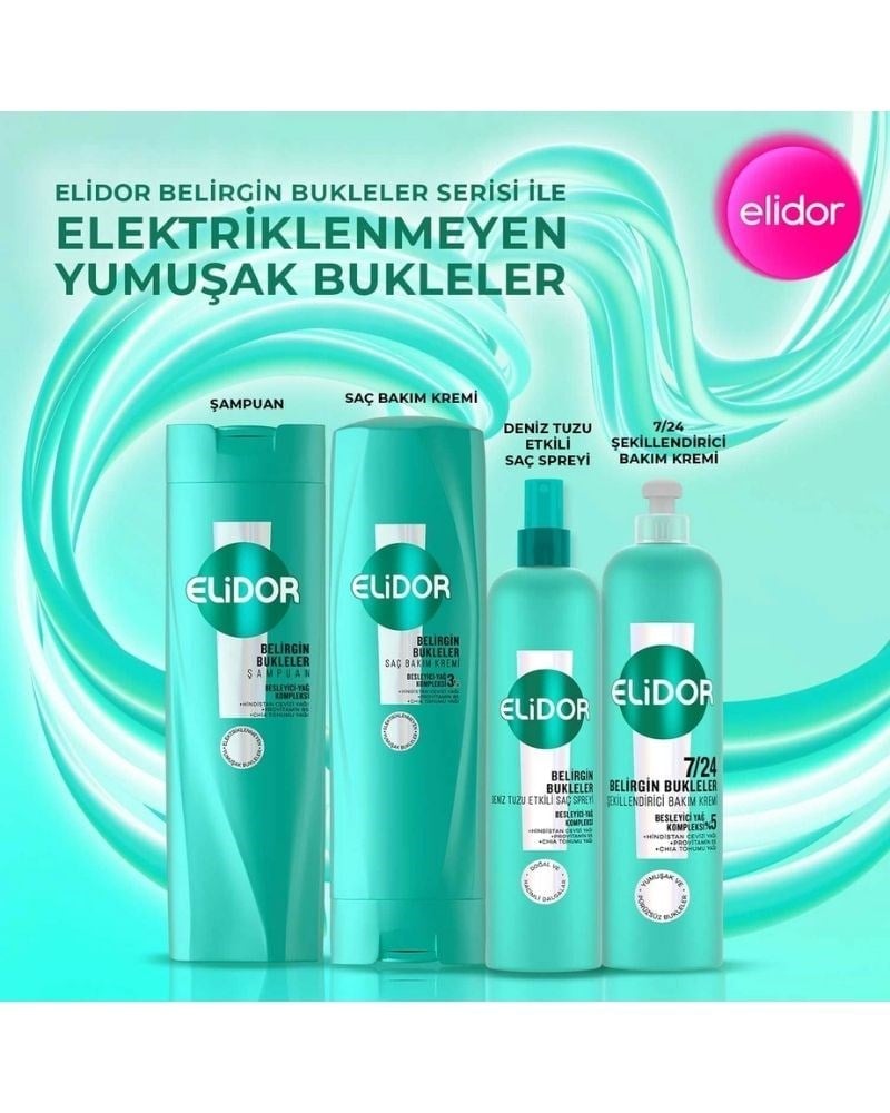 Elidor Belirgin Bukleler Şampuan 400 ml