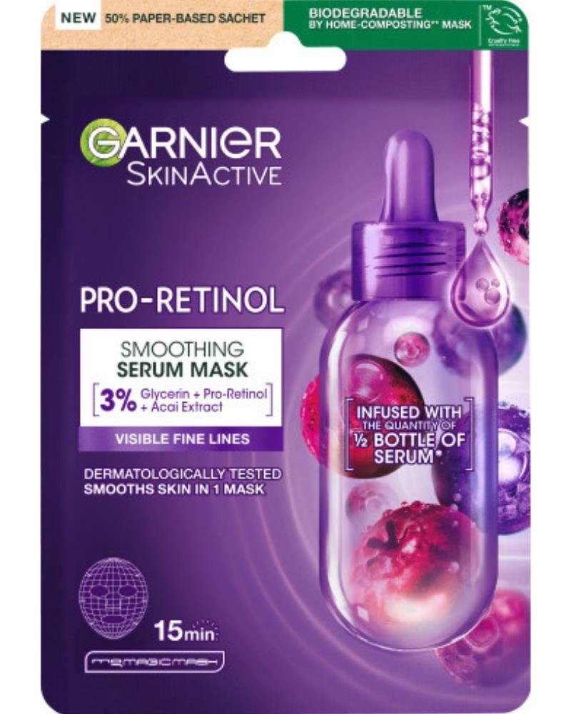 Garnier Pro-Retinol Pürüzsüzleştirici Kağıt Maske