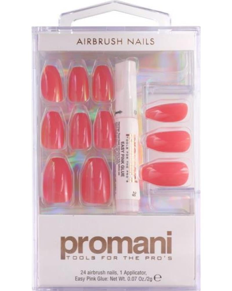 Promani Gül Pembe Takma Tırnak Kiti Pr-5655