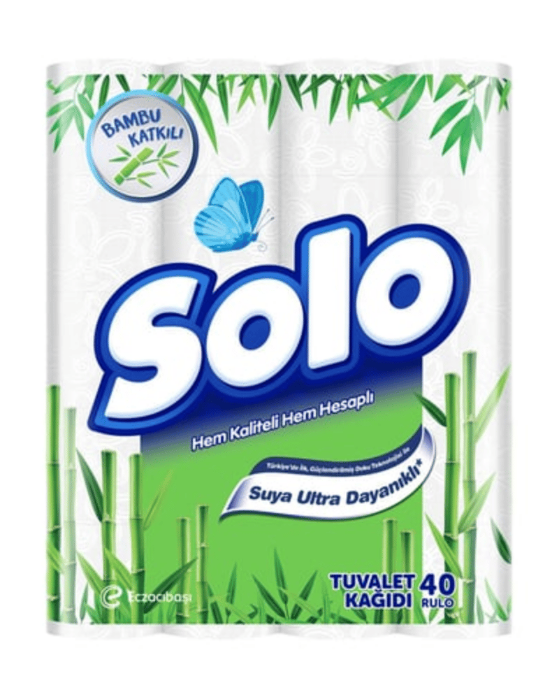 Solo Tuvalet Kağıdı 40 lı Bambu Katkılı