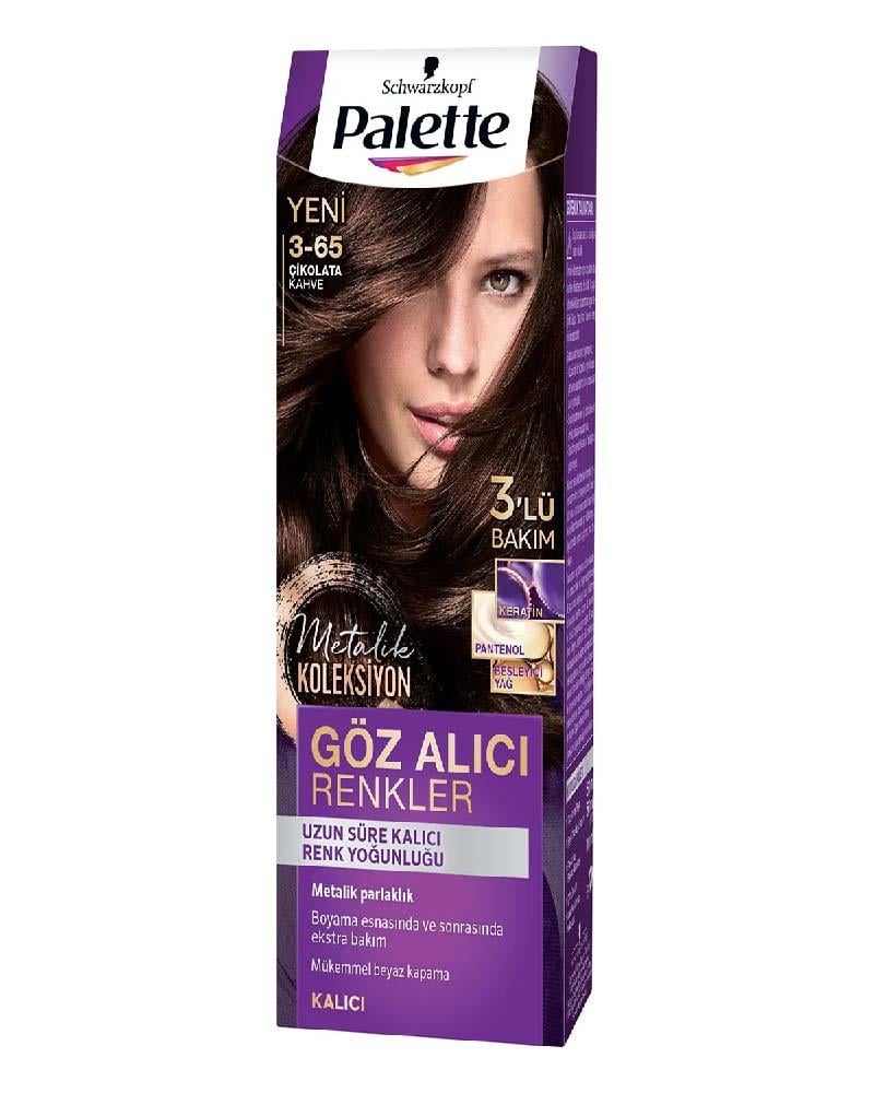 PALETTE GÖZ ALICI RENKLER Saç Boyası Çikolata Kahve 3-65