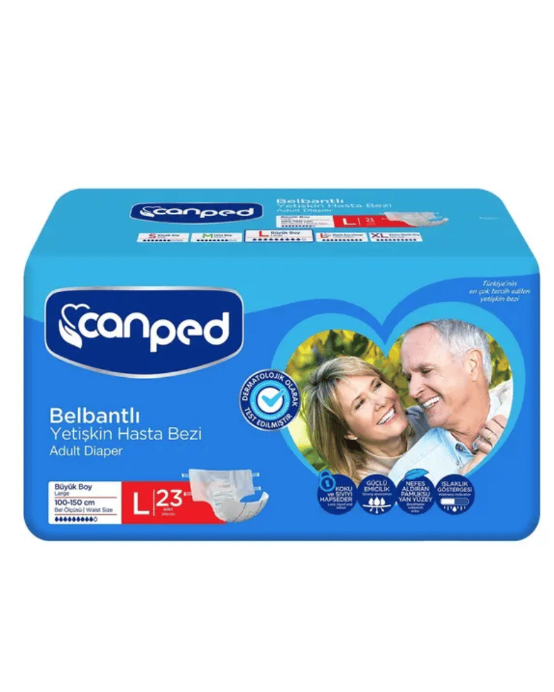 Canped Belbantlı Hasta Bezi Büyük Boy Large 23 Adet