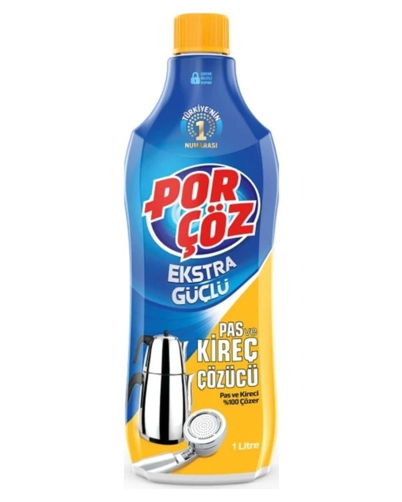 Porçöz Ekstra Güçlü Pas ve Kireç Çözücü 1 Litre