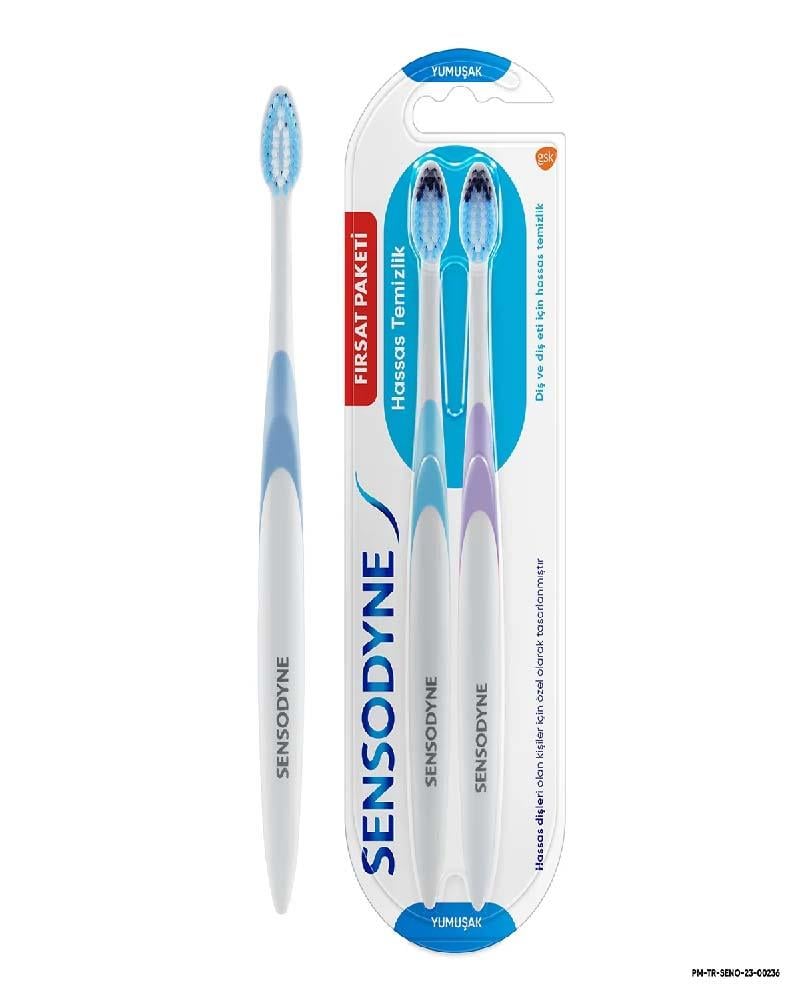Sensodyne Hassas Temizlik 2'li Diş Fırçası