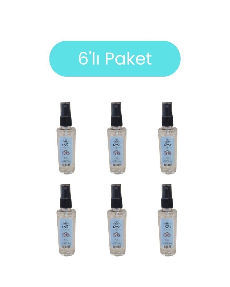 1881 Kolonya 50ml Sprey Frais & Refrehing-Yeni Tasarım 6'lı Paket
