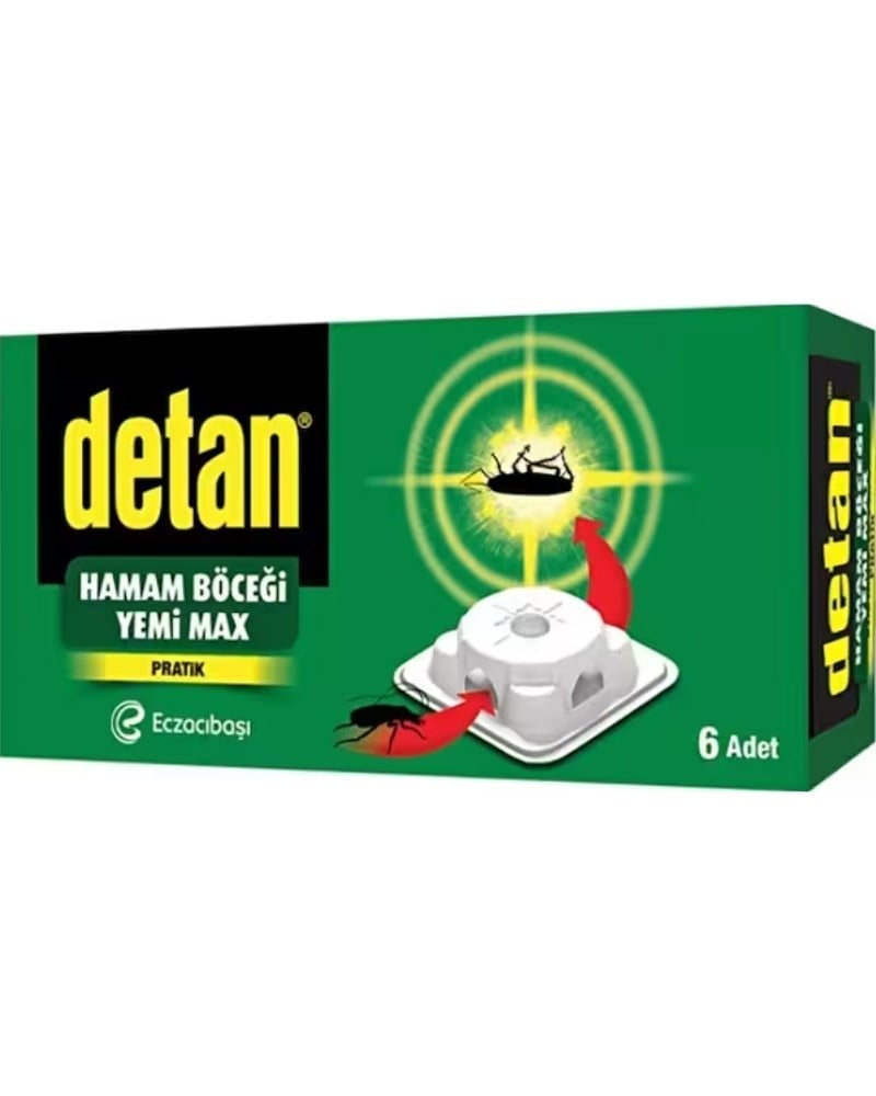 Detan Hamam Böceği Yeni Max Pratik 6 Adet