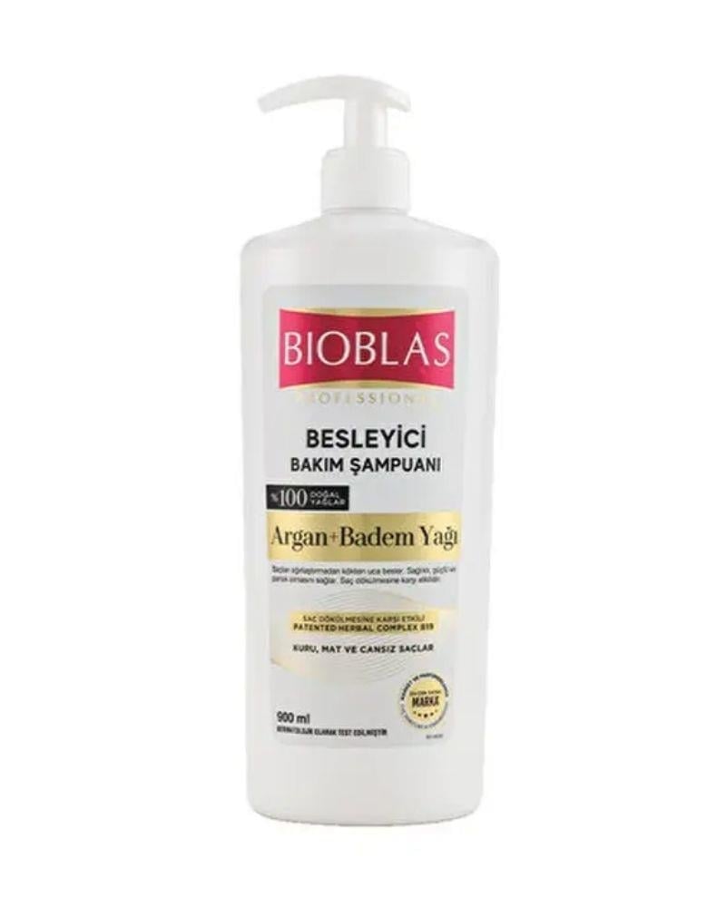 Bioblas Besleyici Bakım Şampuanı Argan + Badem Yağı Kuru, Mat ve Cansız Saçlar İçin