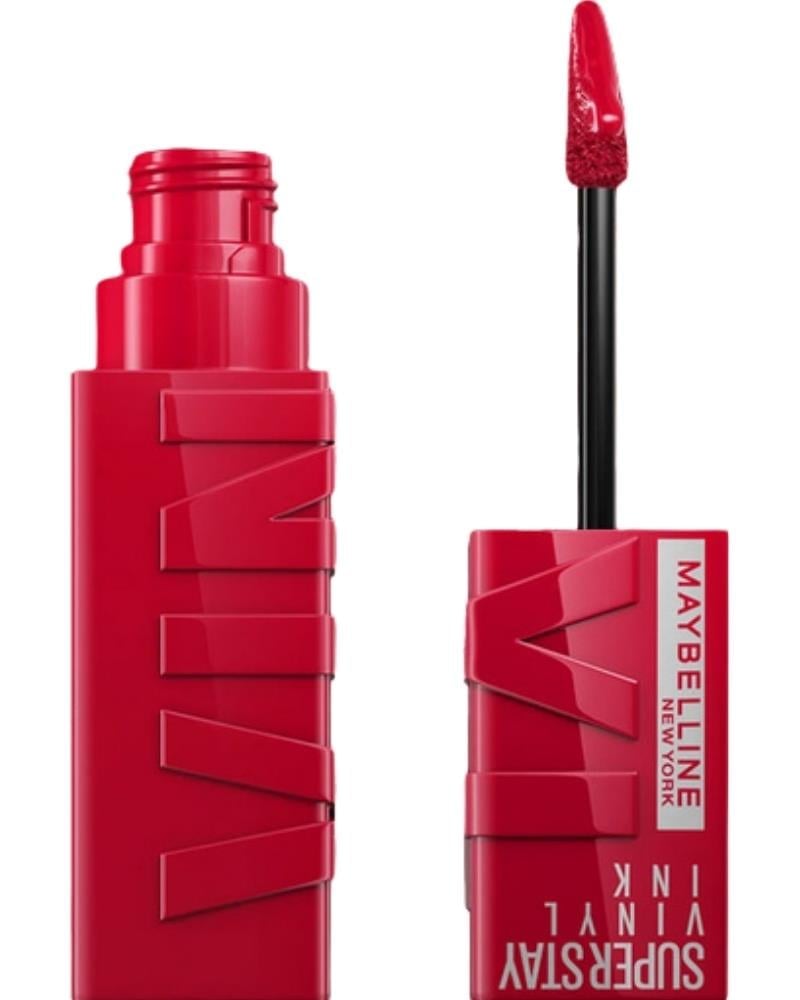 Maybelline New York Super Stay Vinyl Ink Uzun Süre Kalıcı Likit Parlak Ruj 50 Wicked