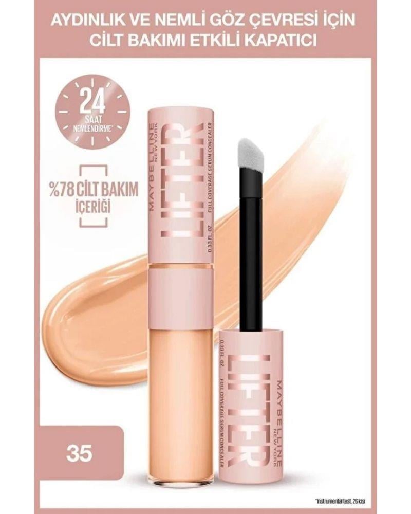 Maybelline New York Lifter Kafein ve Peptitler İçeren Nemlendiren ve Aydınlatan Kapatıcı - 35