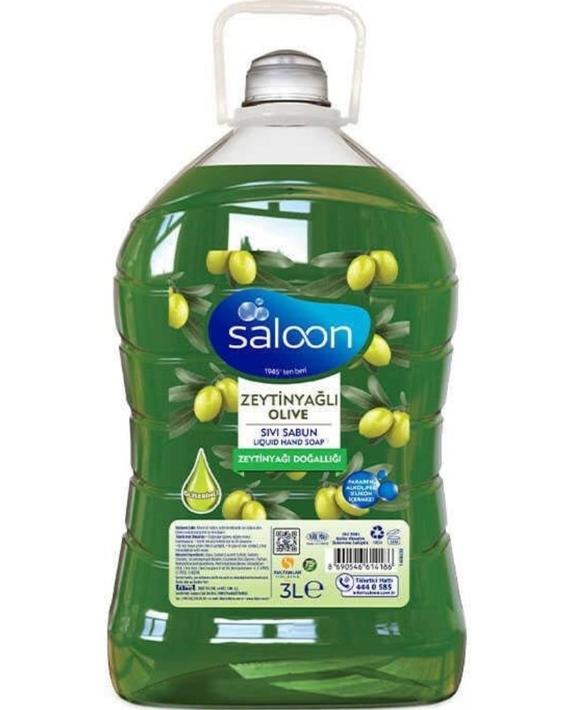 Saloon Sıvı Sabun Zeytinyağlı 3 Litre
