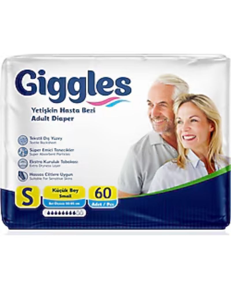 giggles Hasta Bezi Yetişkin Bel Bantlı Tekstil Yüzey Küçük - Small (S) 30 Adet Tekli Pk