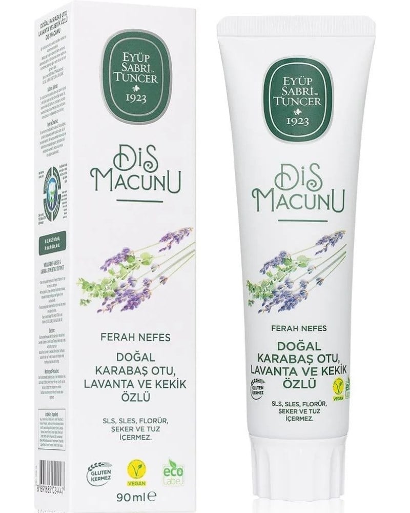 Eyüp Sabri Tuncer Doğal Karabaş Otu, Lavanta Ve Kekik Özlü Diş Macunu 90 ml