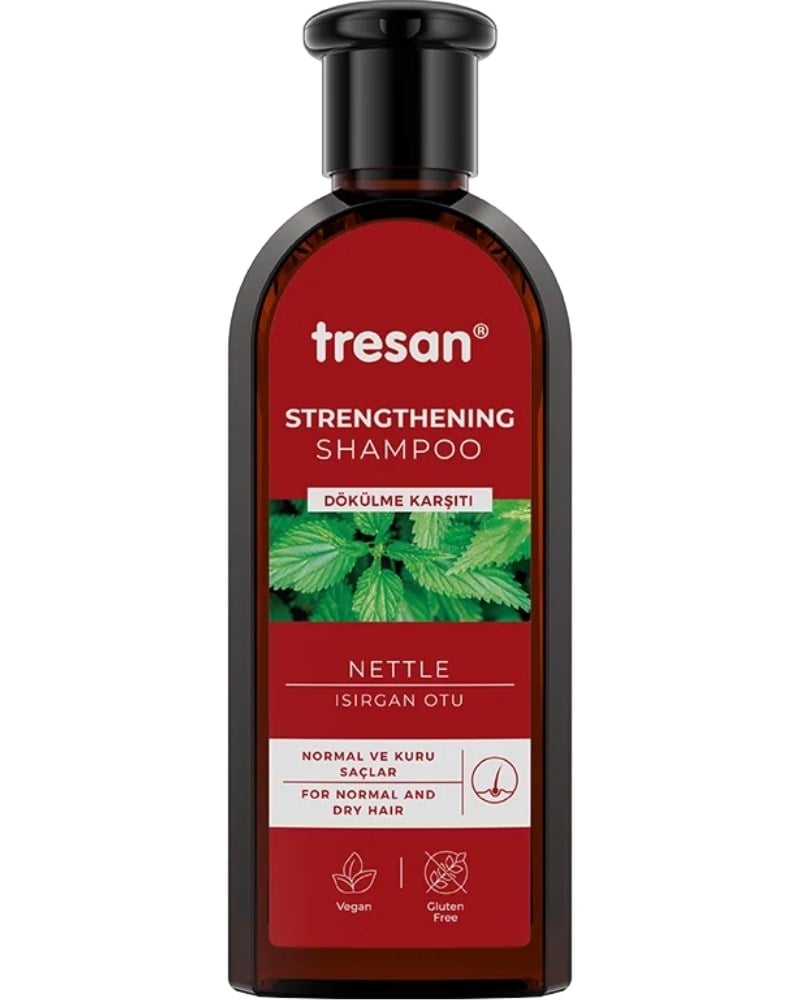 Tresan Isırgan Otu Dökülme Karşıtı & Güçlendirici Bakım Şampuanı – Normal ve Kuru Saçlar (300 ml)