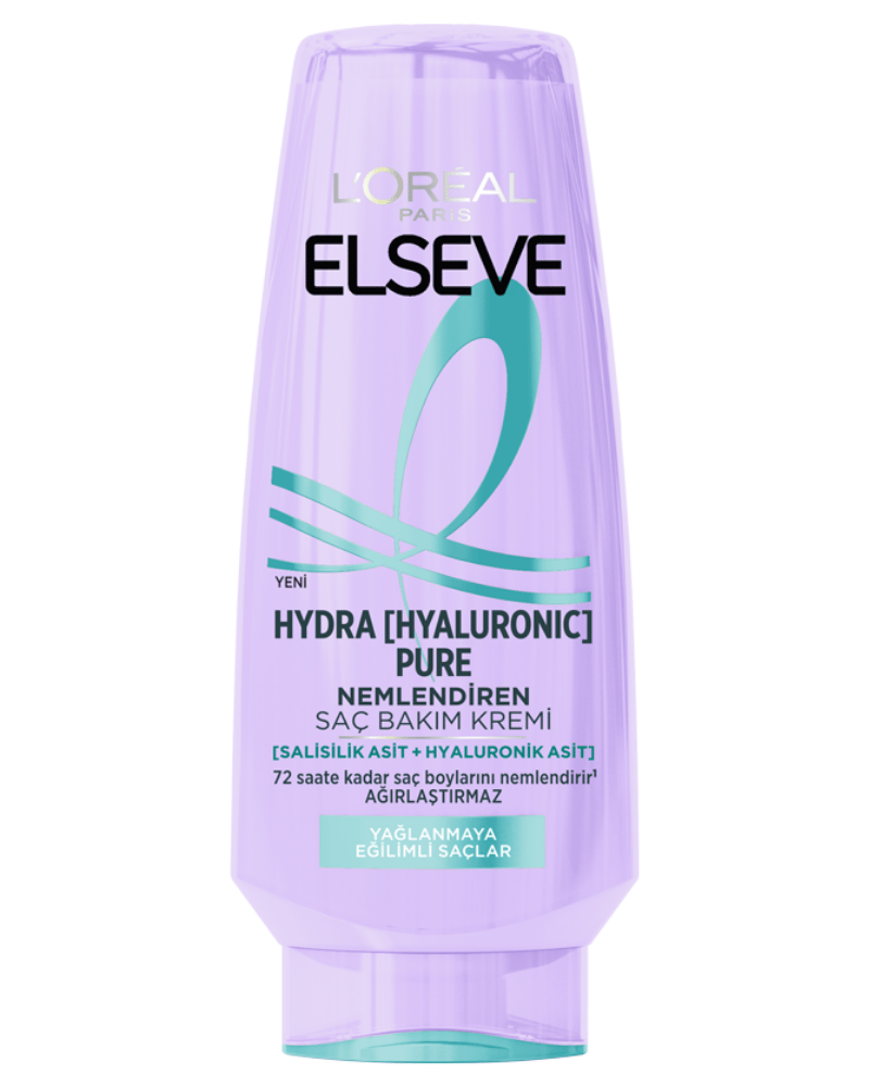 Elseve Hydra [Hyaluronic] Pure Salisilik Asit içeren Yağlanma Karşıtı Nemlendirici Saç Kremi 250ml