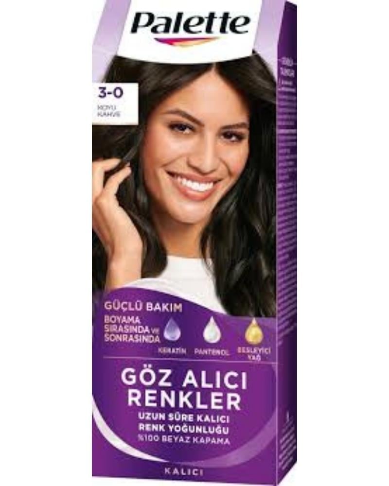 Palette Göz Alıcı Renkler 3-0 Koyu Kahve