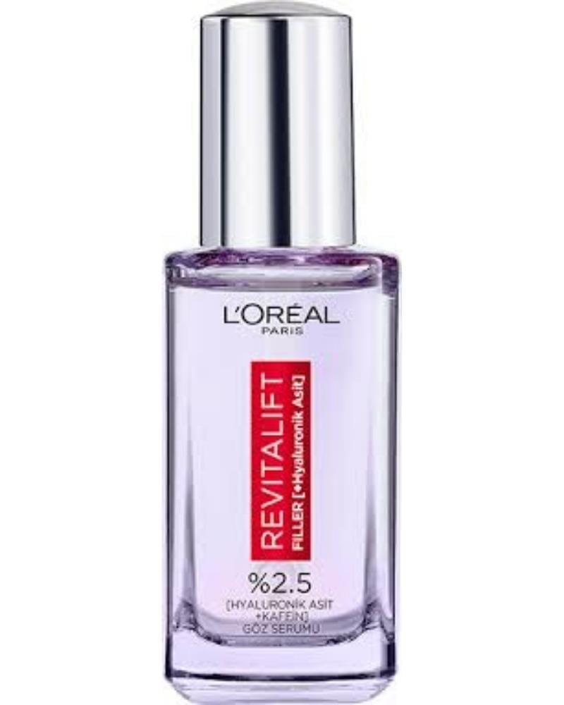 L'Oreal Paris Revitalift Filler Göz Çevresini Aydınlatıcı, Koyu Halka Görünümünü Azaltan Göz Serumu 20ml