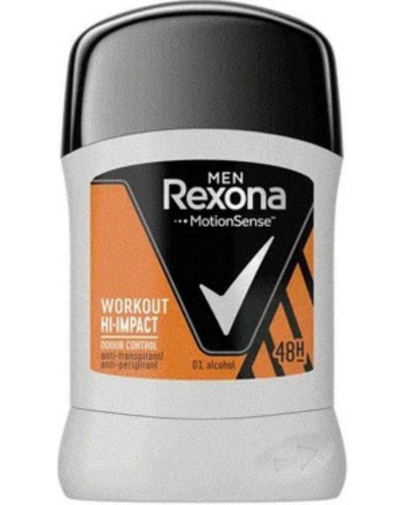 Rexona Men MotionSense Stick 40g Workout Hi-Impact Koku Kontrolü 48H