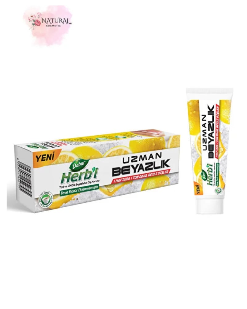 Dabur Herb'l Tuz ve Limon Beyazlatıcı Diş Macunu 100gr