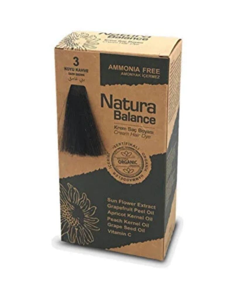 Natura Balance Saç Boyası Koyu Kahve 3