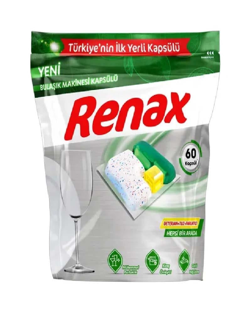 Renax Bulaşık Makinesi Kapsülü Hepsi Bir Arada 60 Lı