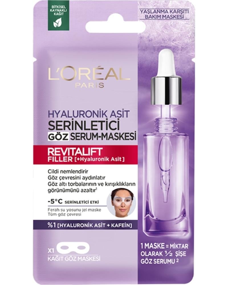 L'Oreal Paris Revitalift Filler Serinletici Göz Serum Maskesi