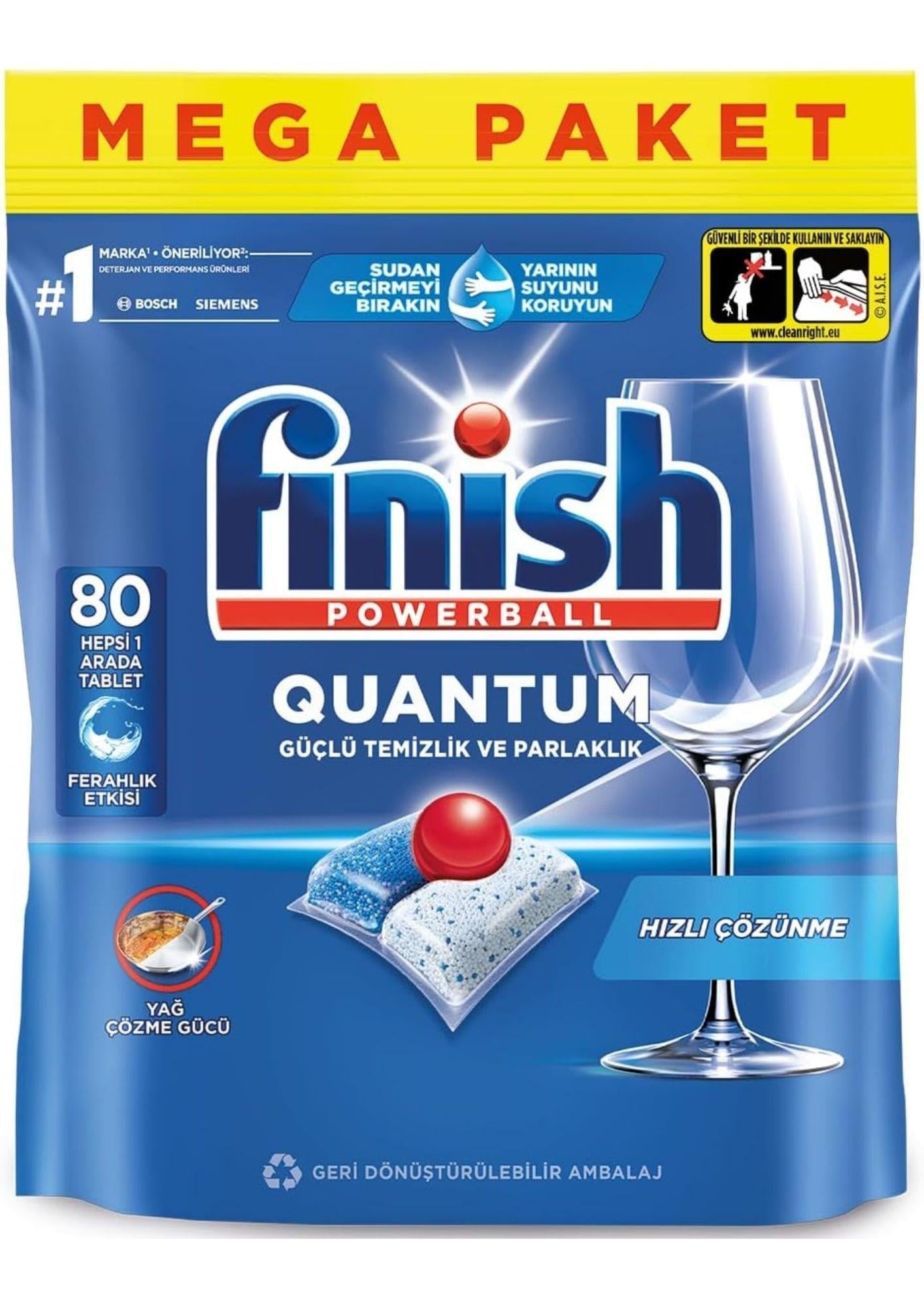 Finish Quantum 80 Tablet Bulaşık Makinesi Deterjanı