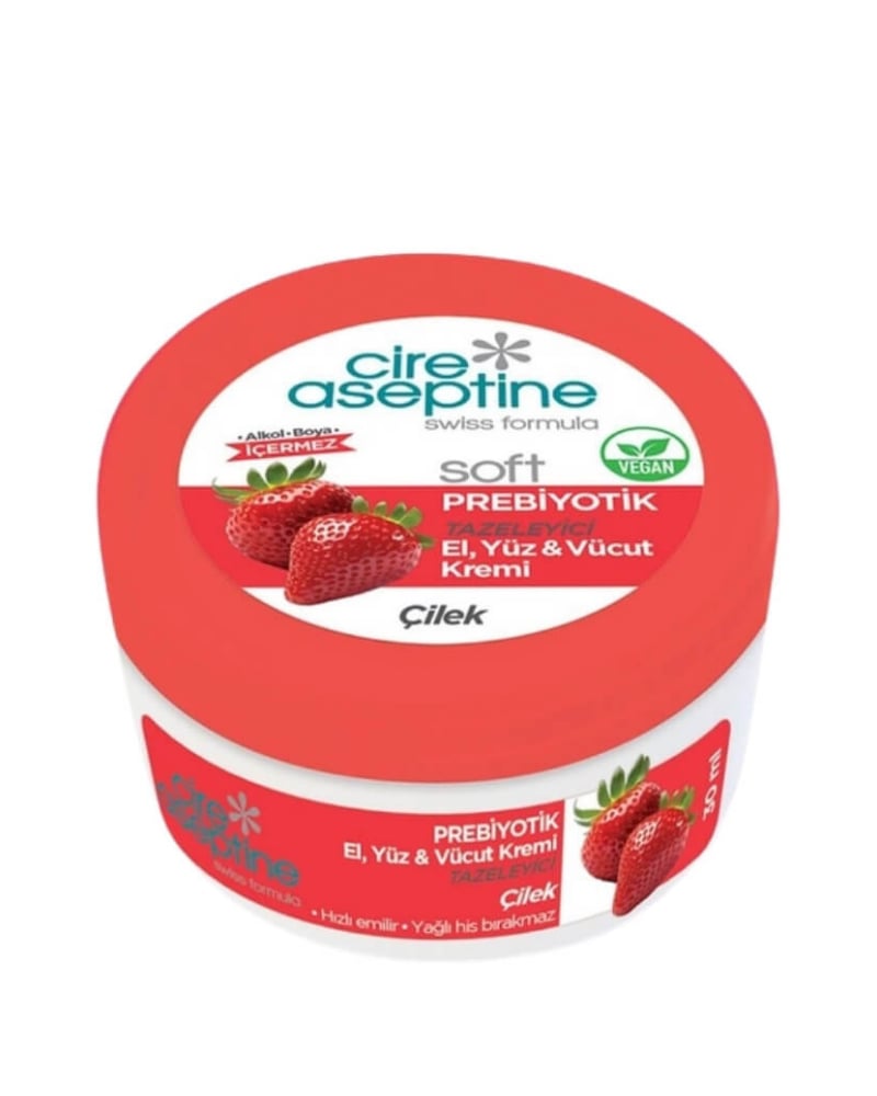 Cire Aseptine Soft Çilek Prebiyotikli Krem 30 ml