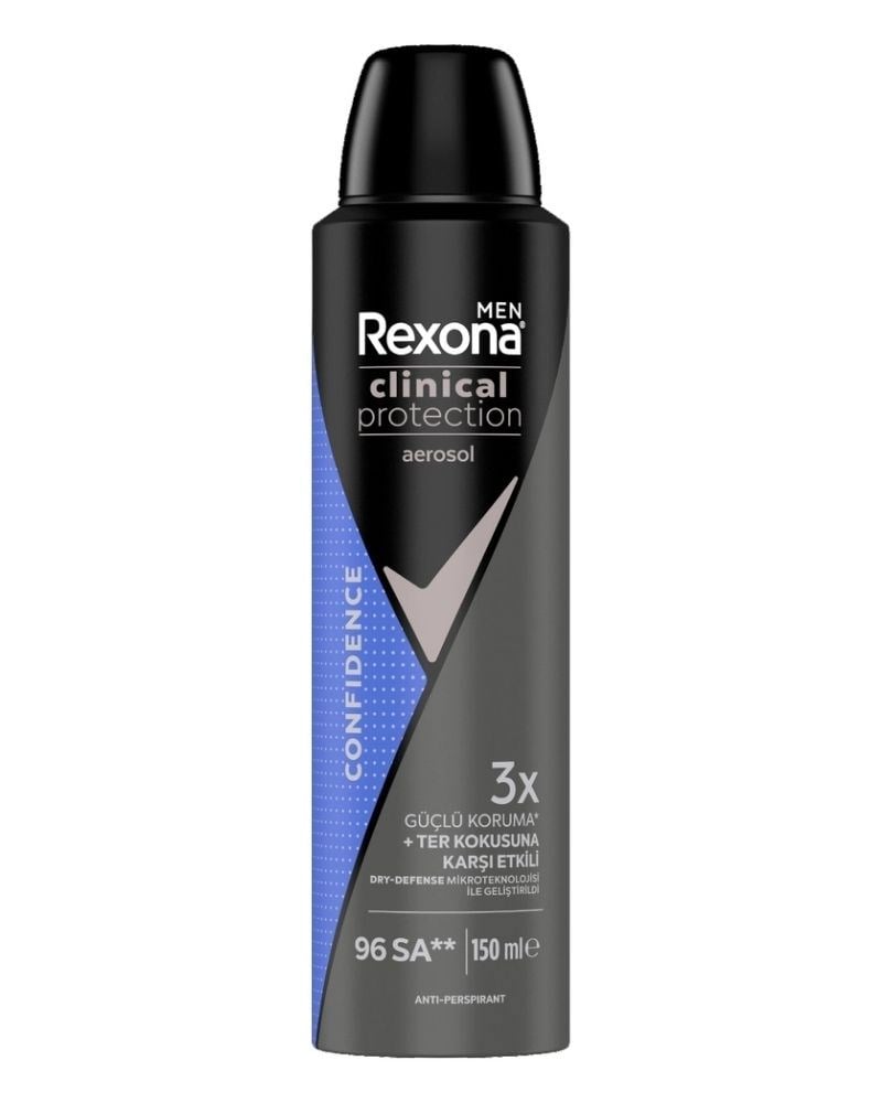Rexona Men Clinical Protection Erkek Sprey Deodorant Confidence 150 ml