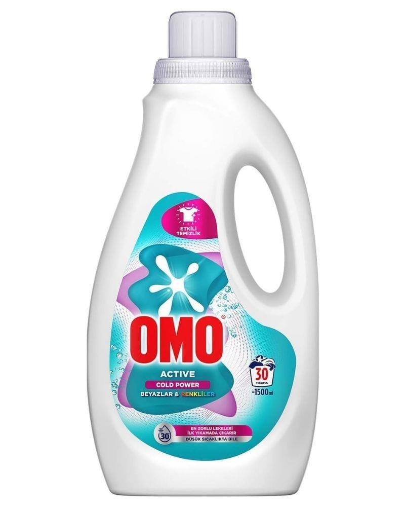 OMO Active Cold Power Beyazlar ve Renkliler için Sıvı Deterjan 1500 ml
