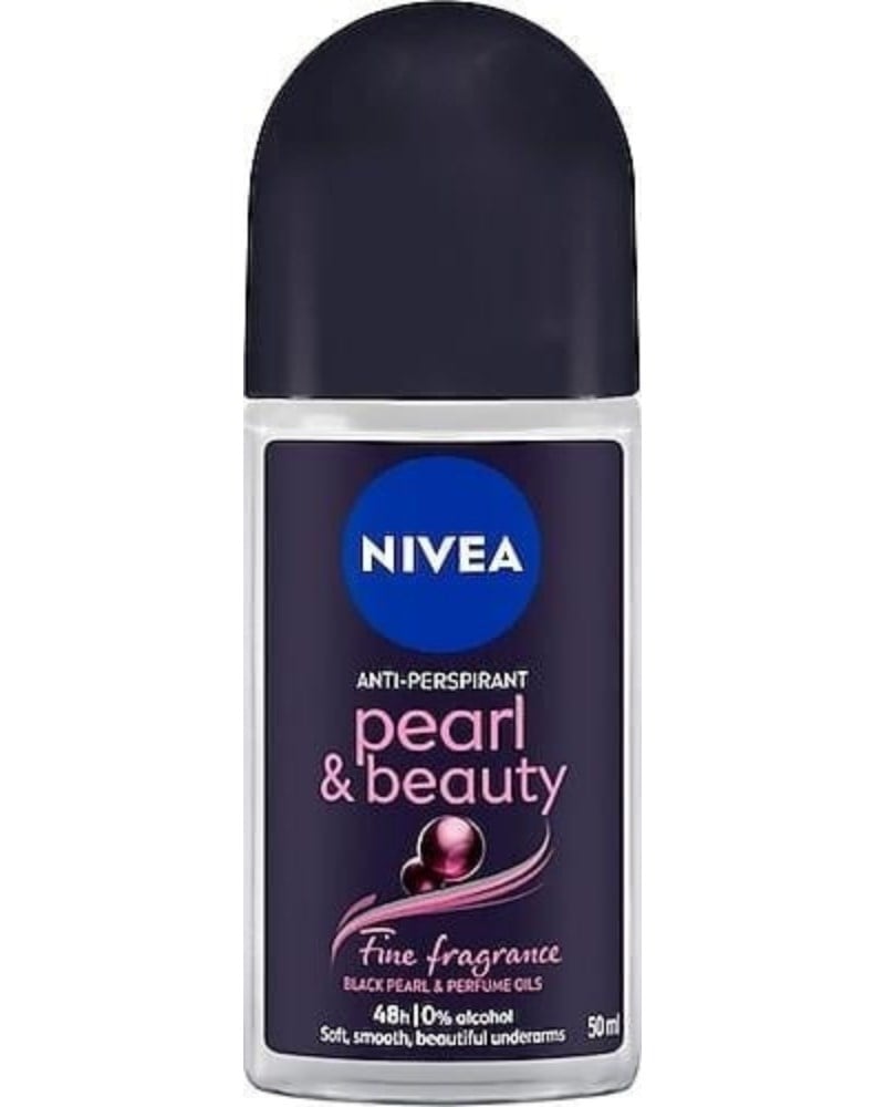 NIVEA Pearl & Beauty Black Kadın Roll-On Deodorant 50 ml