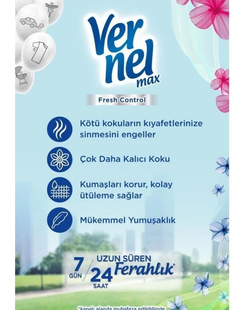 Vernel Max Konsantre 1320 ml(55 Yıkama) Buz Serinliği