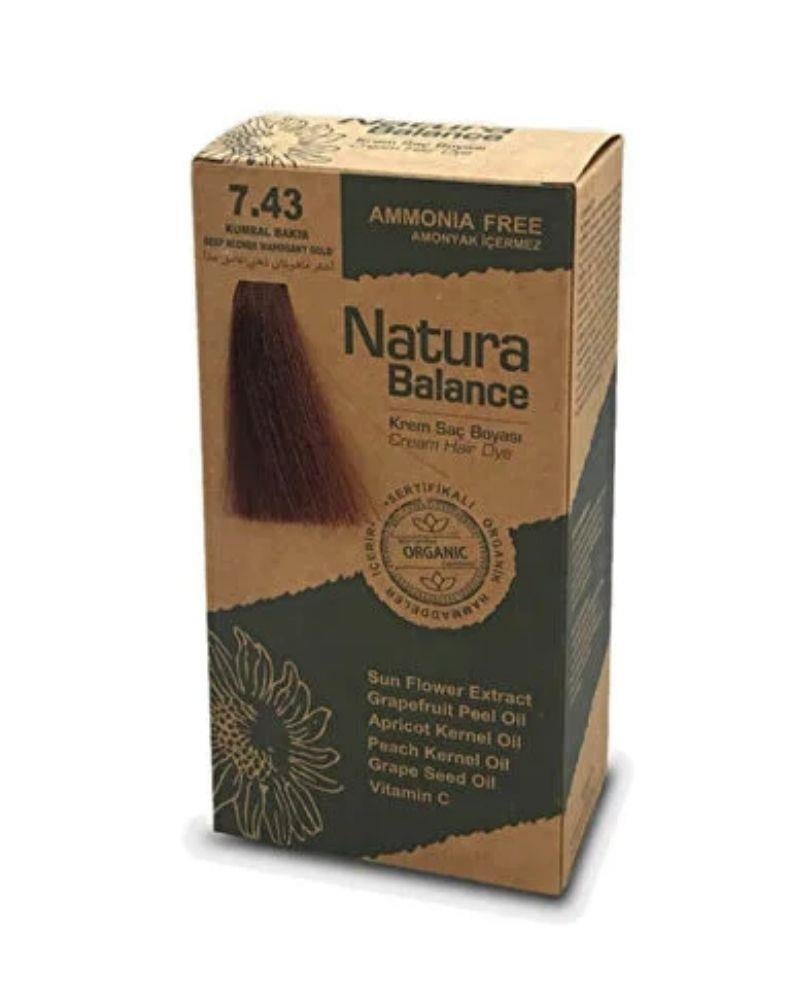 Natura Balance Saç Boyası 7.43 Kumral Bakır