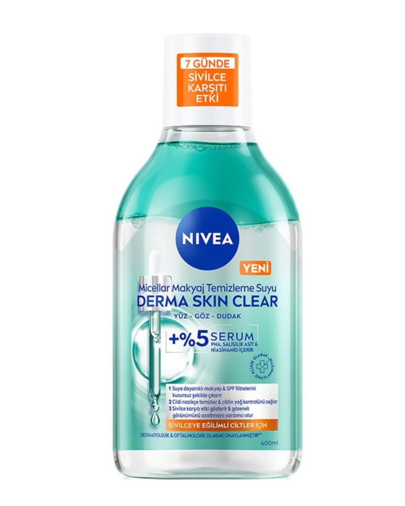 Nivea Derma Skin Micellar Makyaj Temizleme Suyu 400 Ml