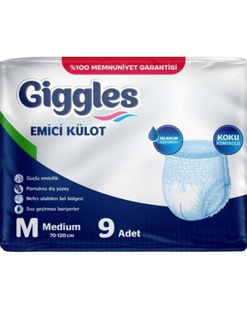 giggles GİGGLES KÜLOTLU HASTA BEZİ MEDİUM 9 LU