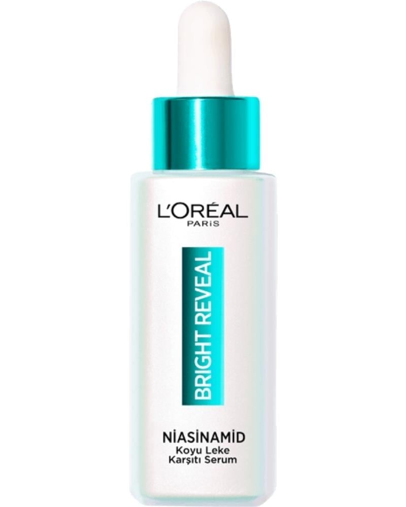 L'Oreal Paris Bright Reveal Sivilce,Güneş,Yaşlanma Lekelerinde Etkili Koyu Leke Karşıtı Cilt Serumu 7,5%Niasinamid