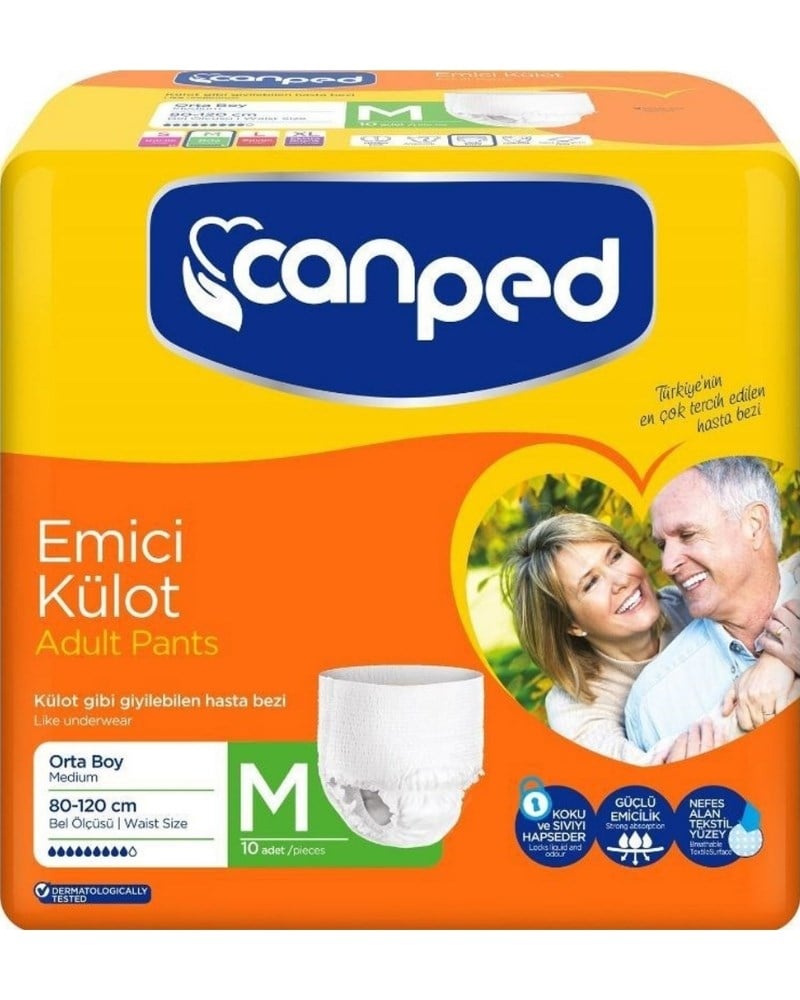 Canped Emici Külot Hasta Bezi Medium 9'lu