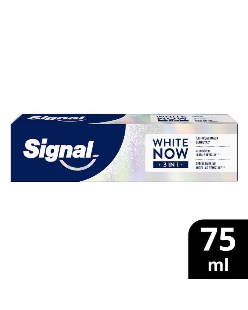 Signal White Now 3 in 1 Anında Kusursuz Beyazlık Diş Macunu 75 ml