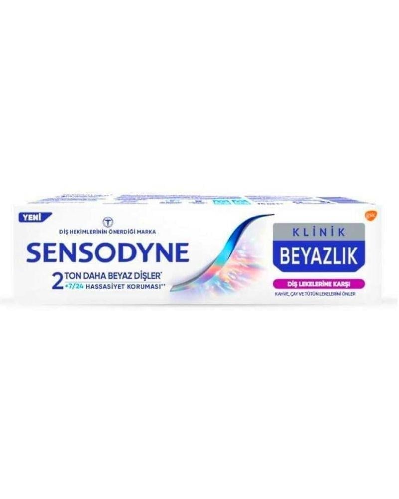 Sensodyne Klinik Beyazlık Leke Karşıtı Diş Macunu 75 ml
