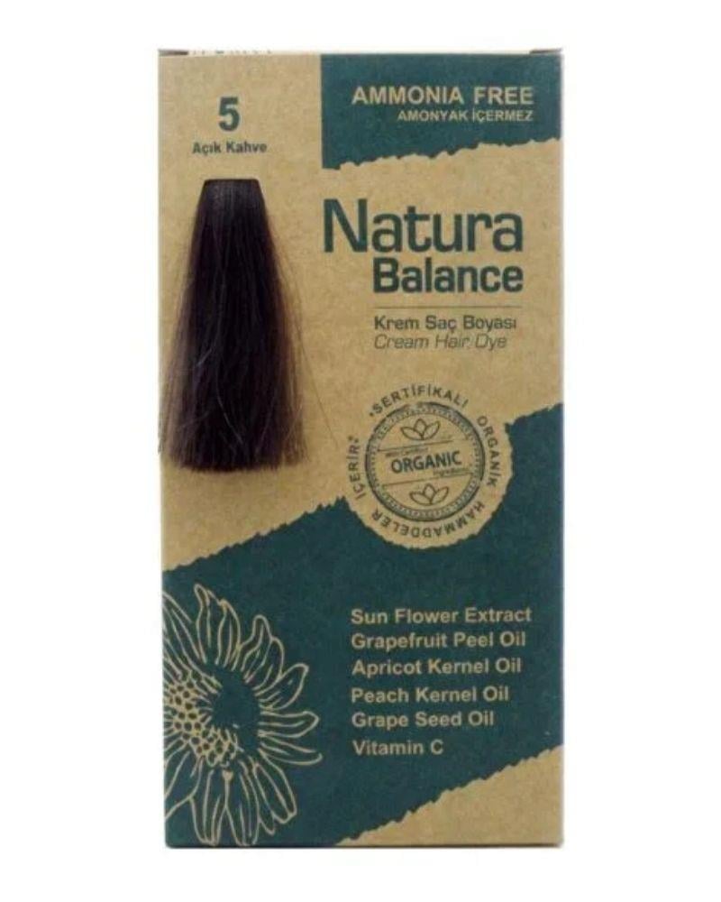Natura Balance Saç Boyası 5 Açık Kahve
