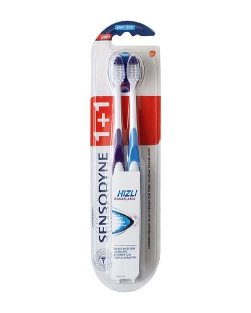 Sensodyne Hızlı Rahatlama Yumuşak Diş Fırçası 2'li Avantaj Paketi