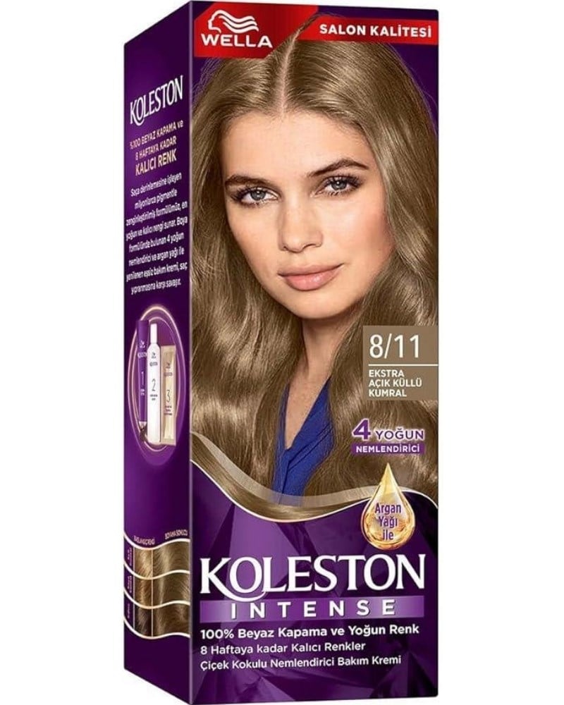 Wella Koleston Intense 8/11 Ekstra Açık Küllü Kumral