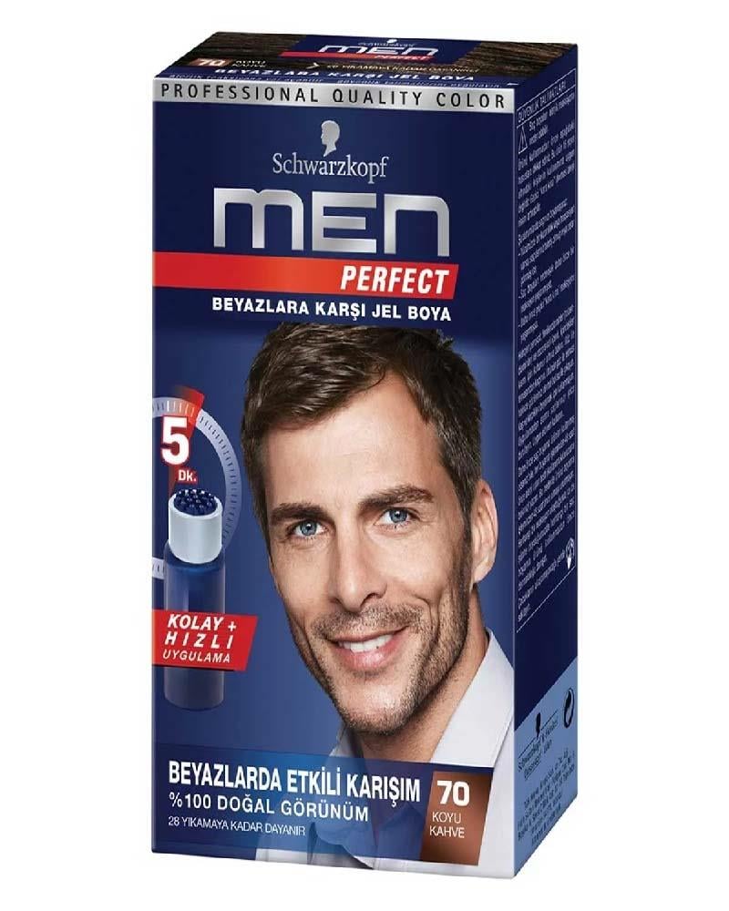 MEN PERFECT Erkek Saç Boyası Koyu Kahve 70