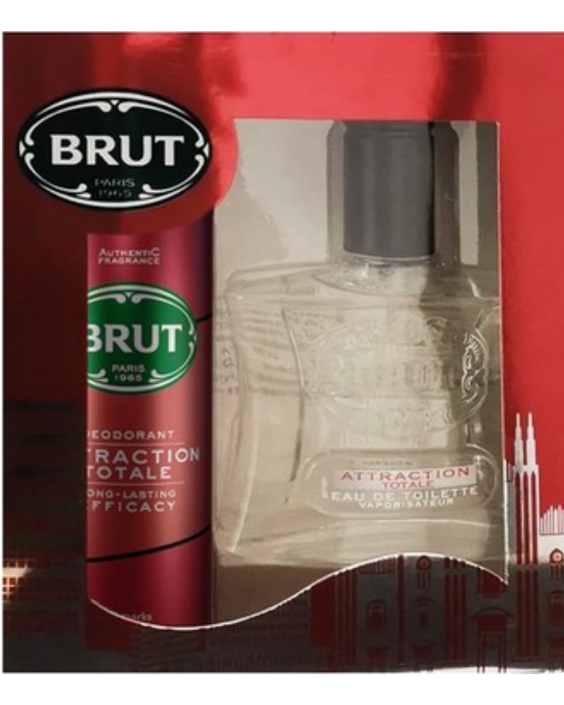 Brut Attraction Edt 100ML + 200ML Deo Set