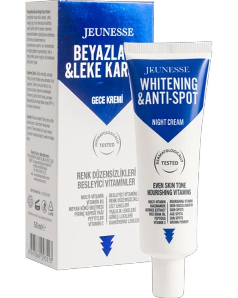 Jeunesse Beyazlatıcı Leke Karşıtı Gece Bakım Kremi 50 ml