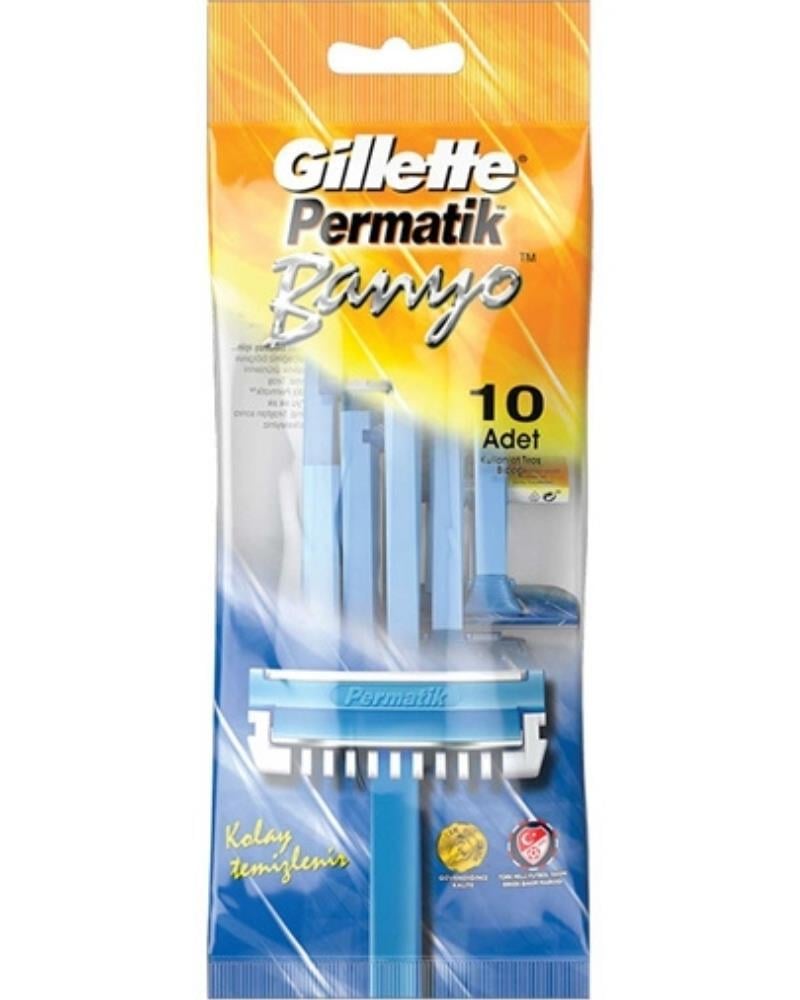Gillette Banyo Kullan At Tıraş Bıçağı 10'lu