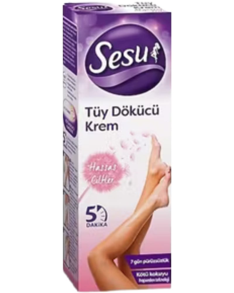 Sesu Tüy Dökücü Krem Sensitive Hassas Ciltler 40ml